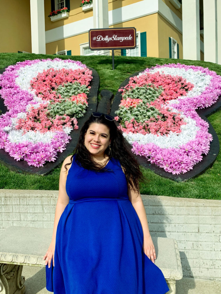 Butterfly Flower Bed at Dolly Parton's Stampede